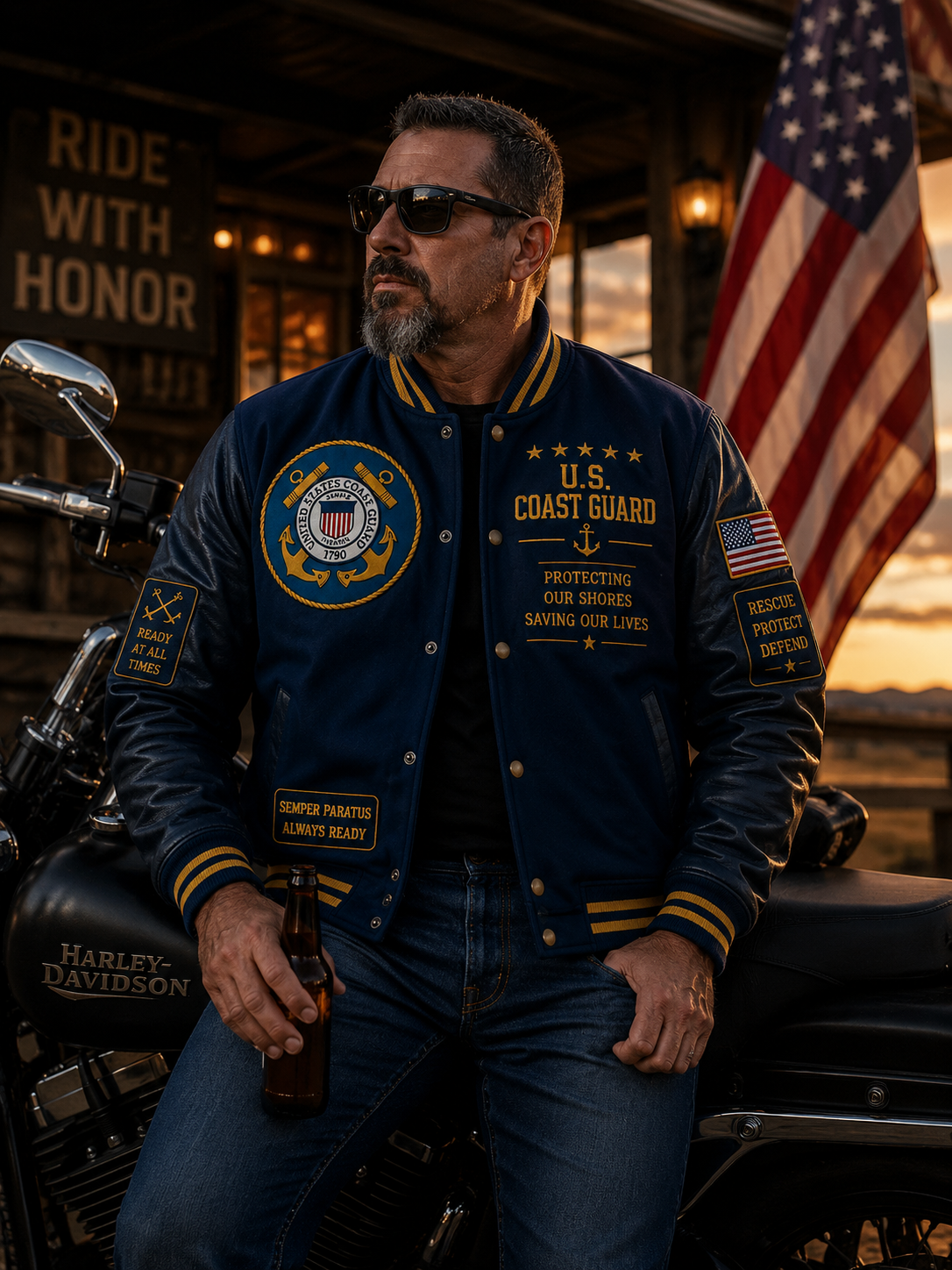 United States Coast Guard Honor Varsity Jacket