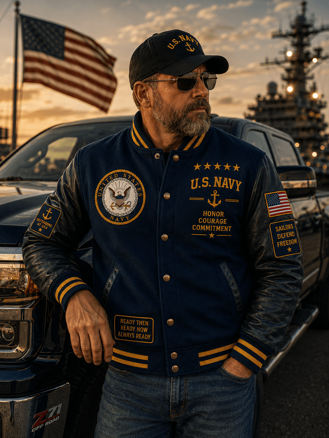 United States Navy Honor Varsity Jacket