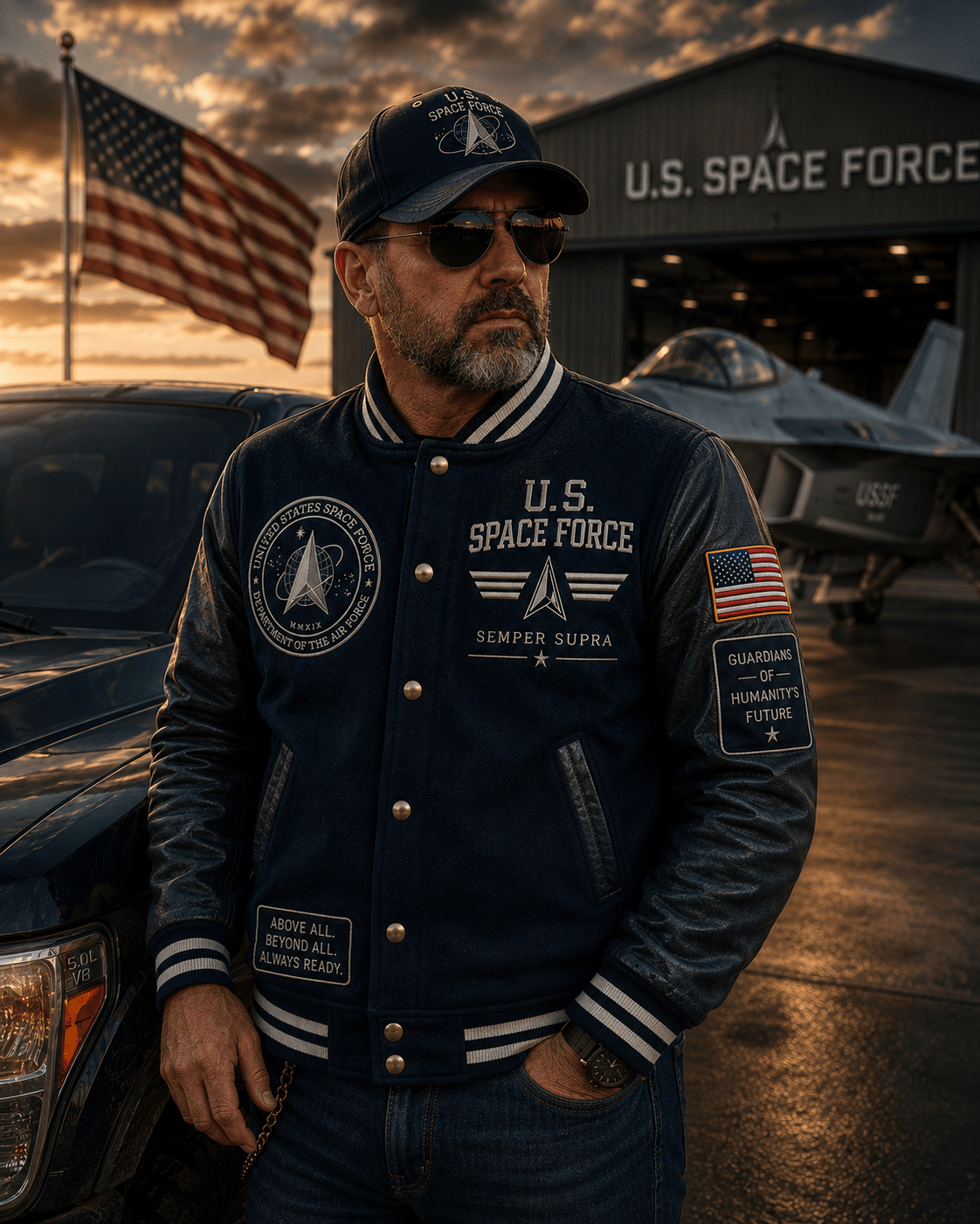 Space Force Honor Varsity Jacket