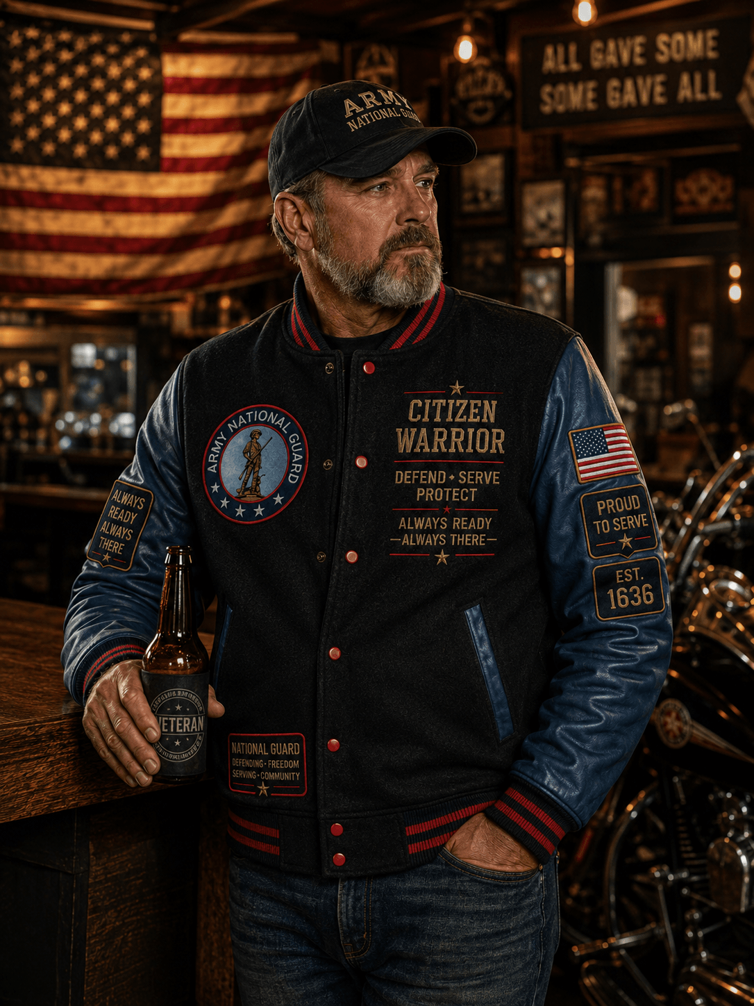 Army National Guard Honor Varsity Jacket