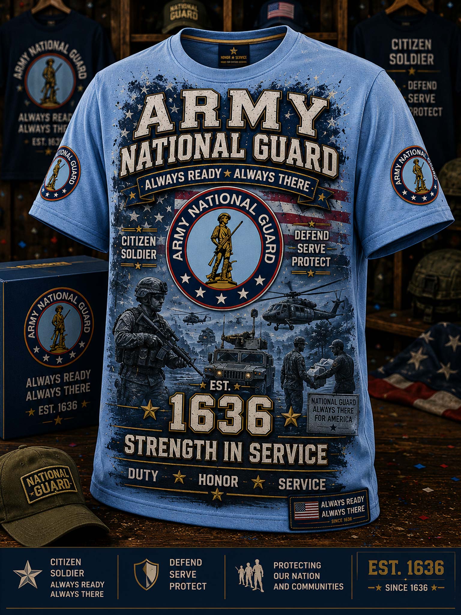 Army National Guard Patriot Graphic T-shirt