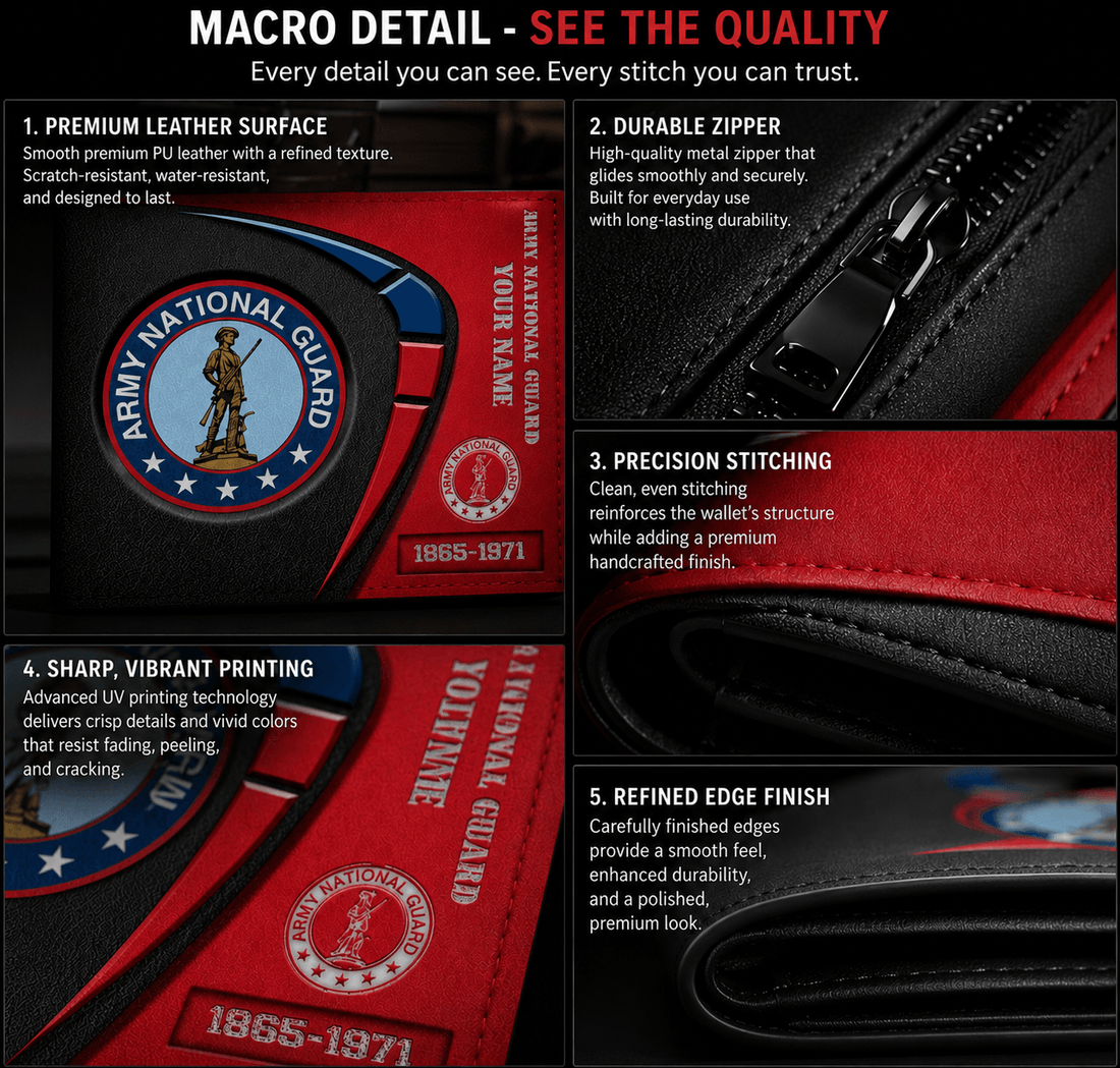 Army National Guard The Honor Stripe Custom Wallet