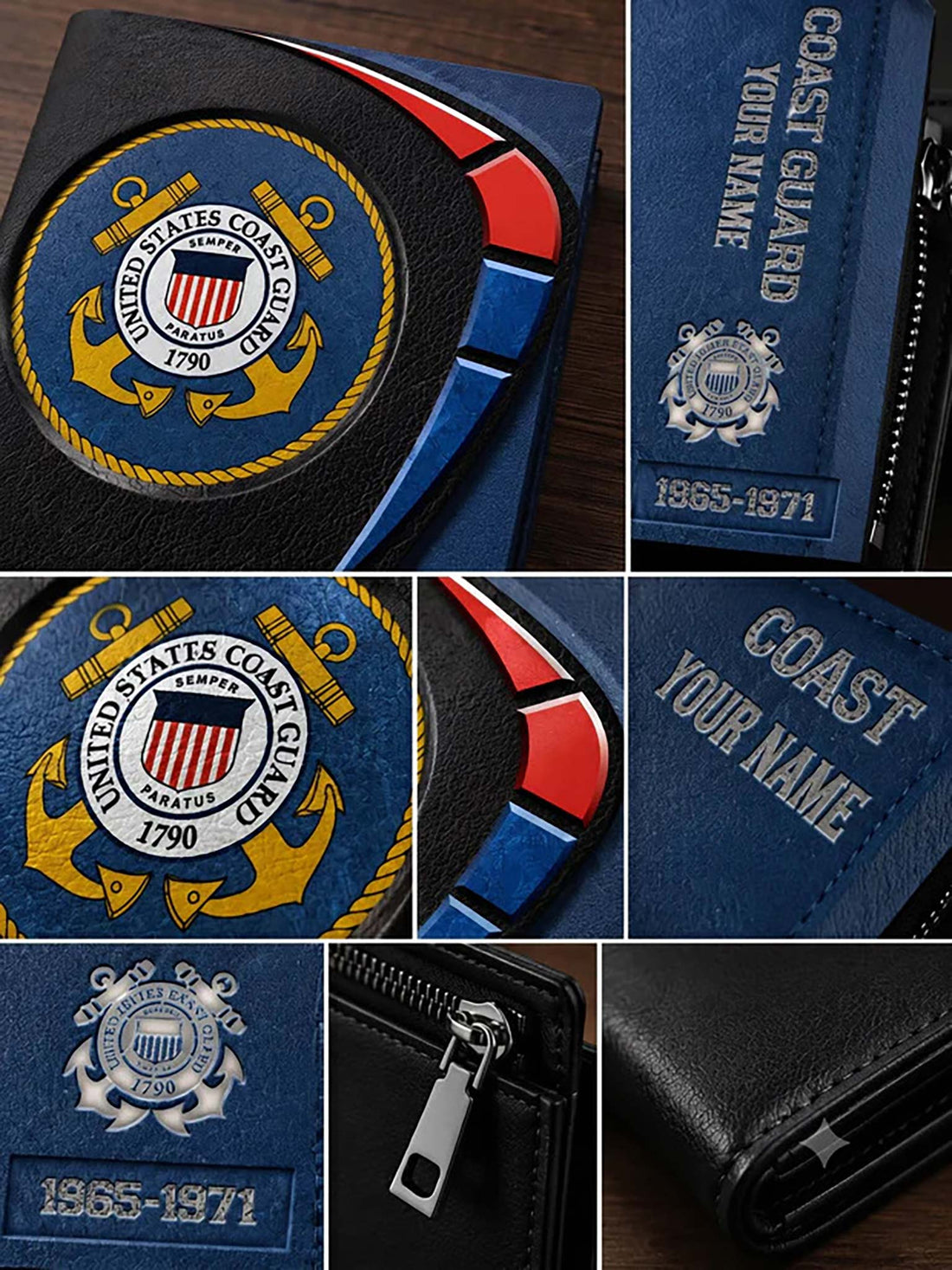 A black and blue U.S.
