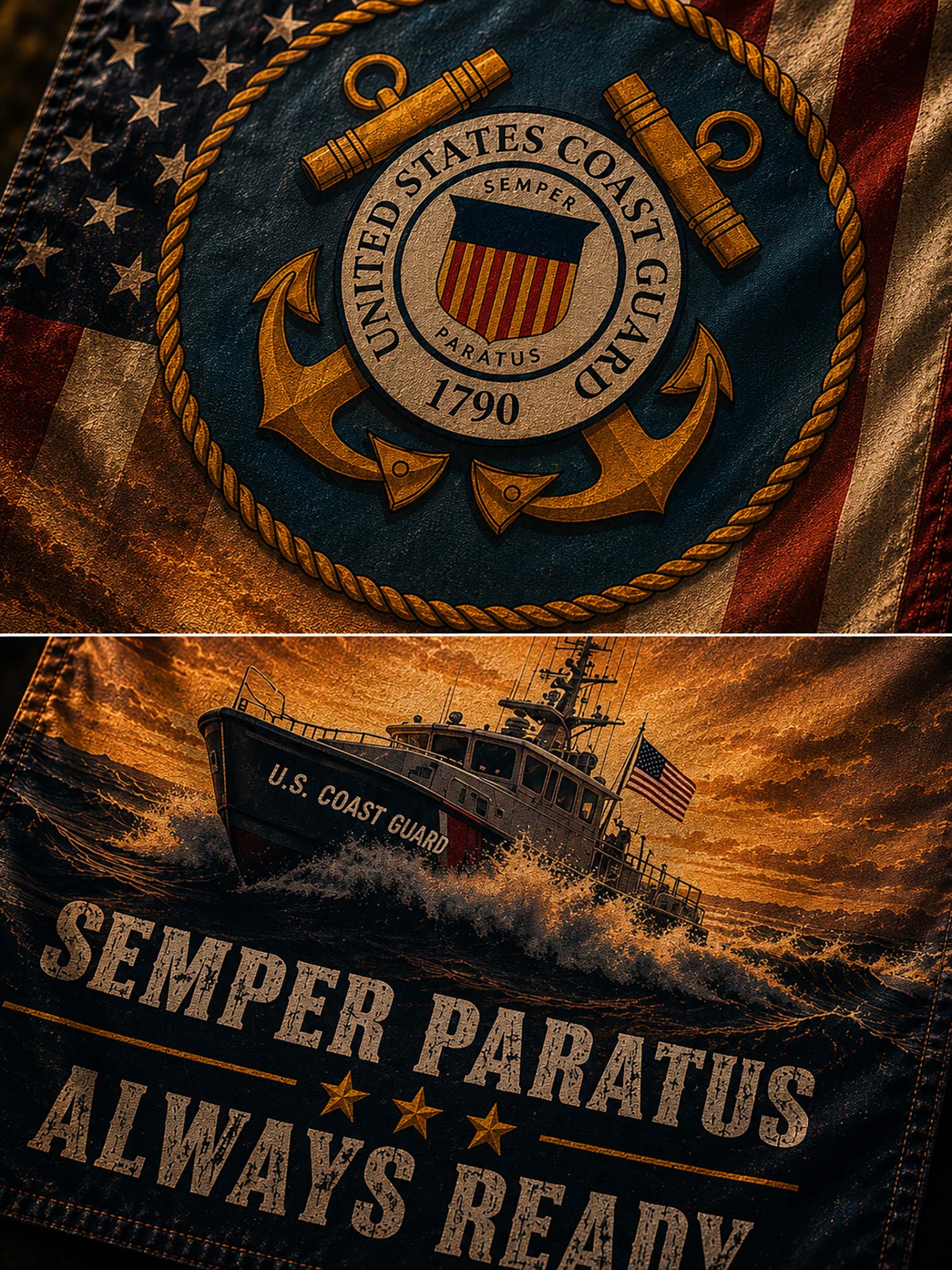 A close-up of a U.S.