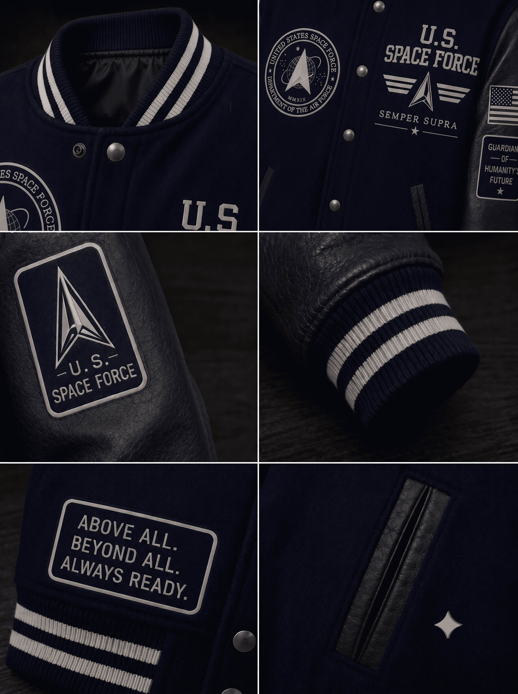Space Force Honor Varsity Jacket