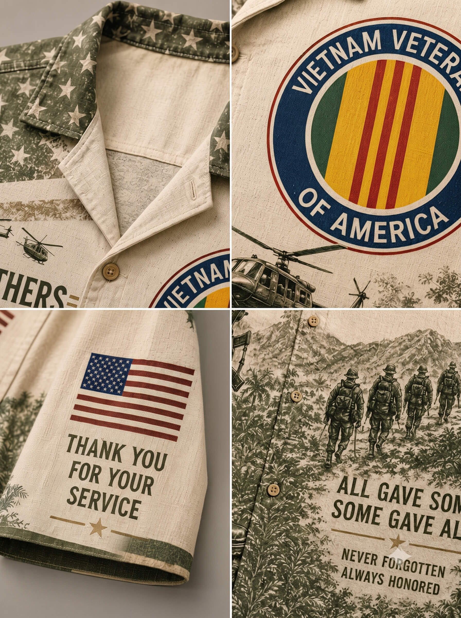 Vietnam Veteran Patriot Hawaiian Shirt
