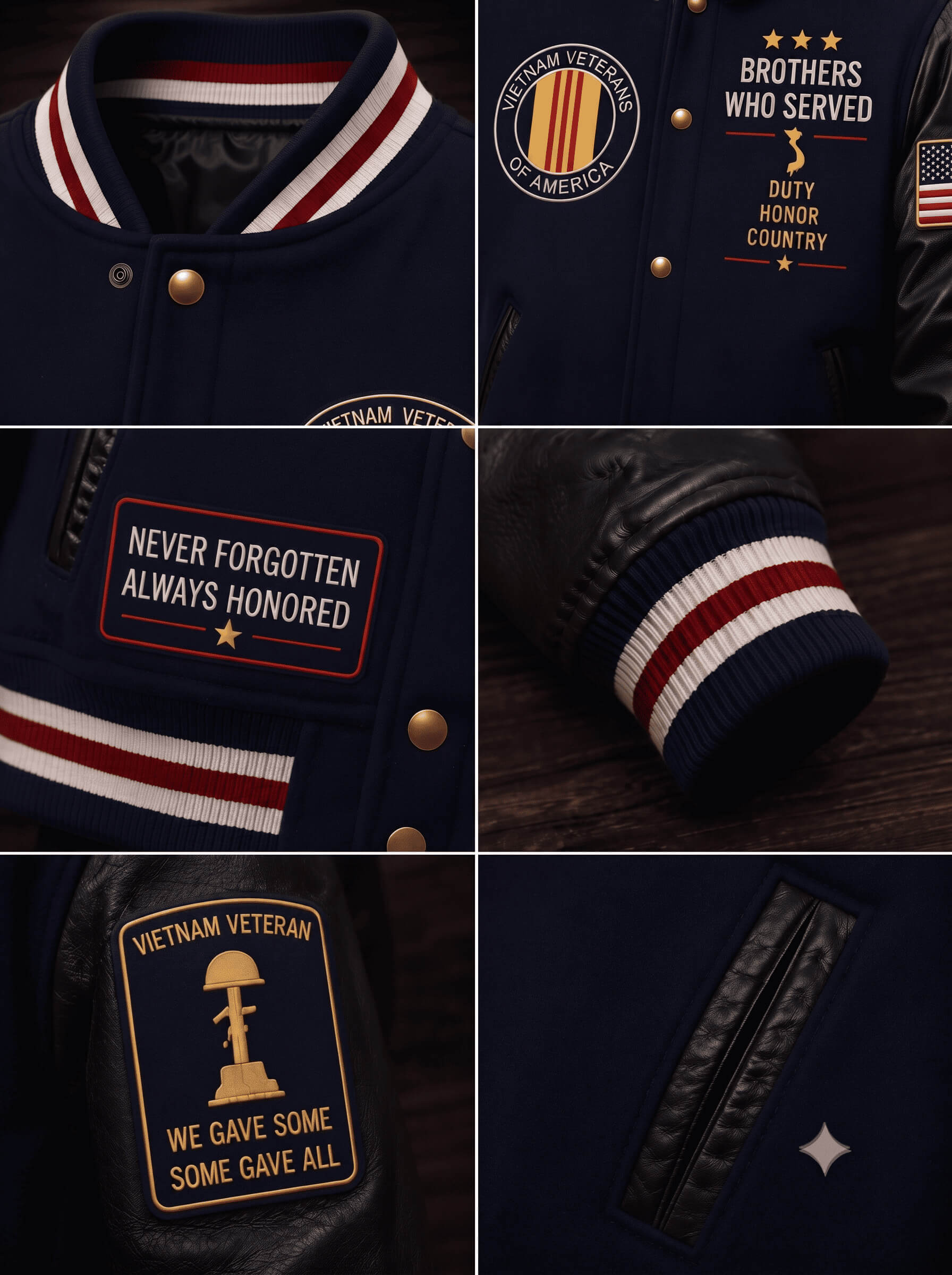 Vietnam Veteran Honor Varsity Jacket
