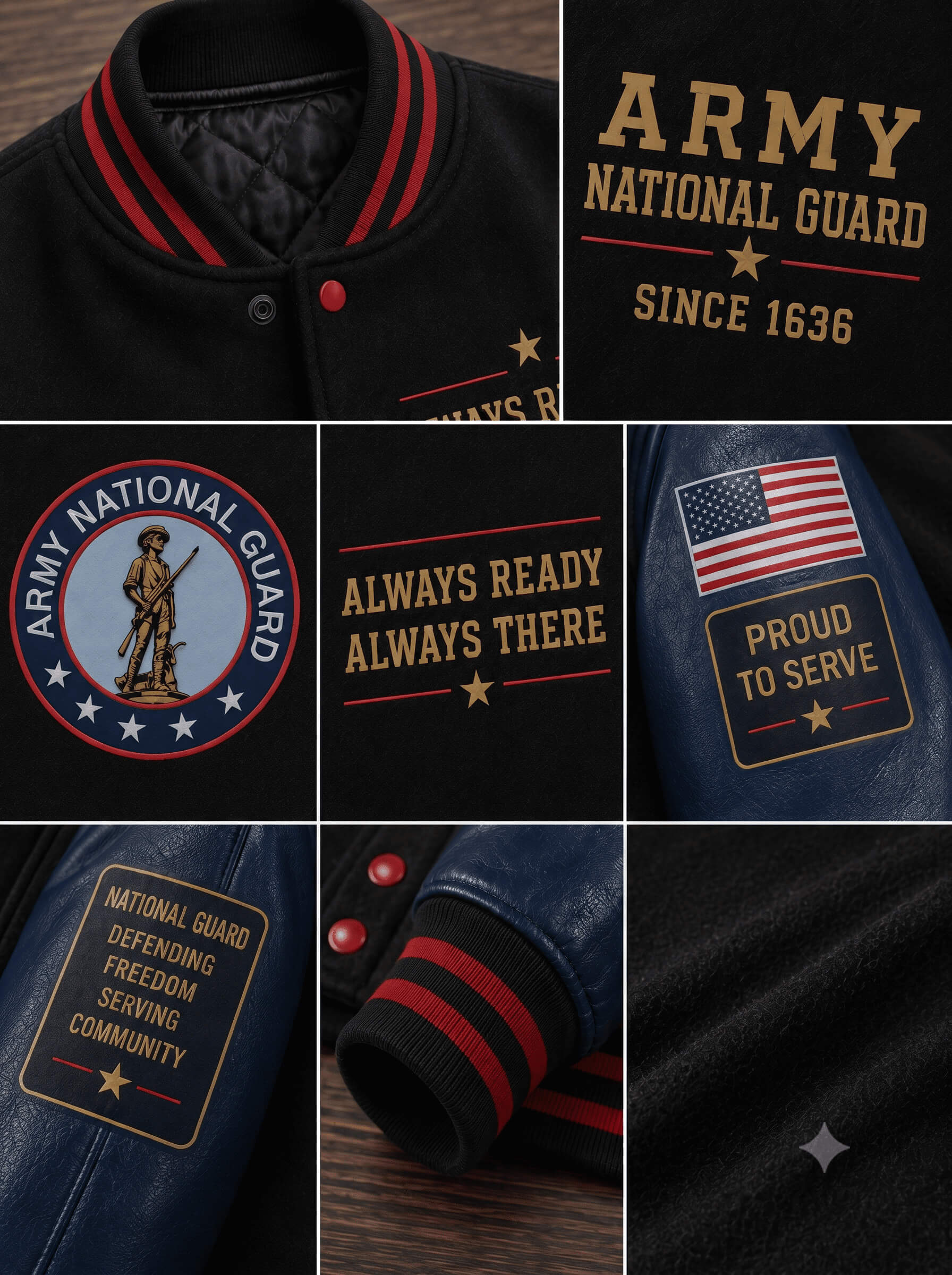 Army National Guard Honor Varsity Jacket