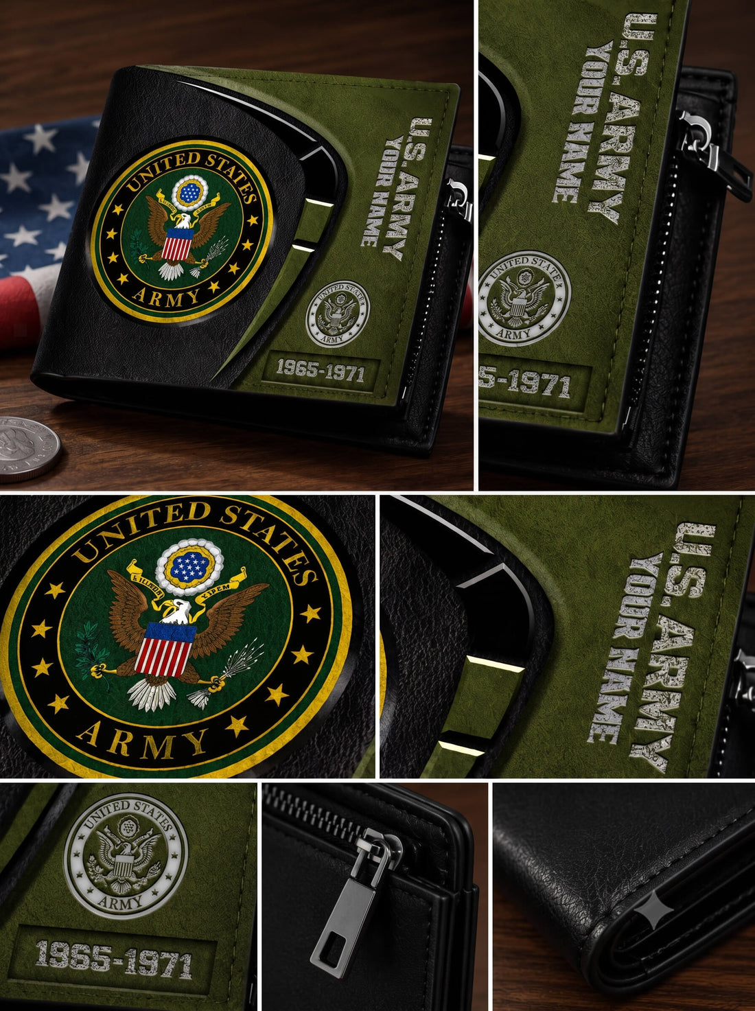 United States Army The Honor Stripe Custom Wallet