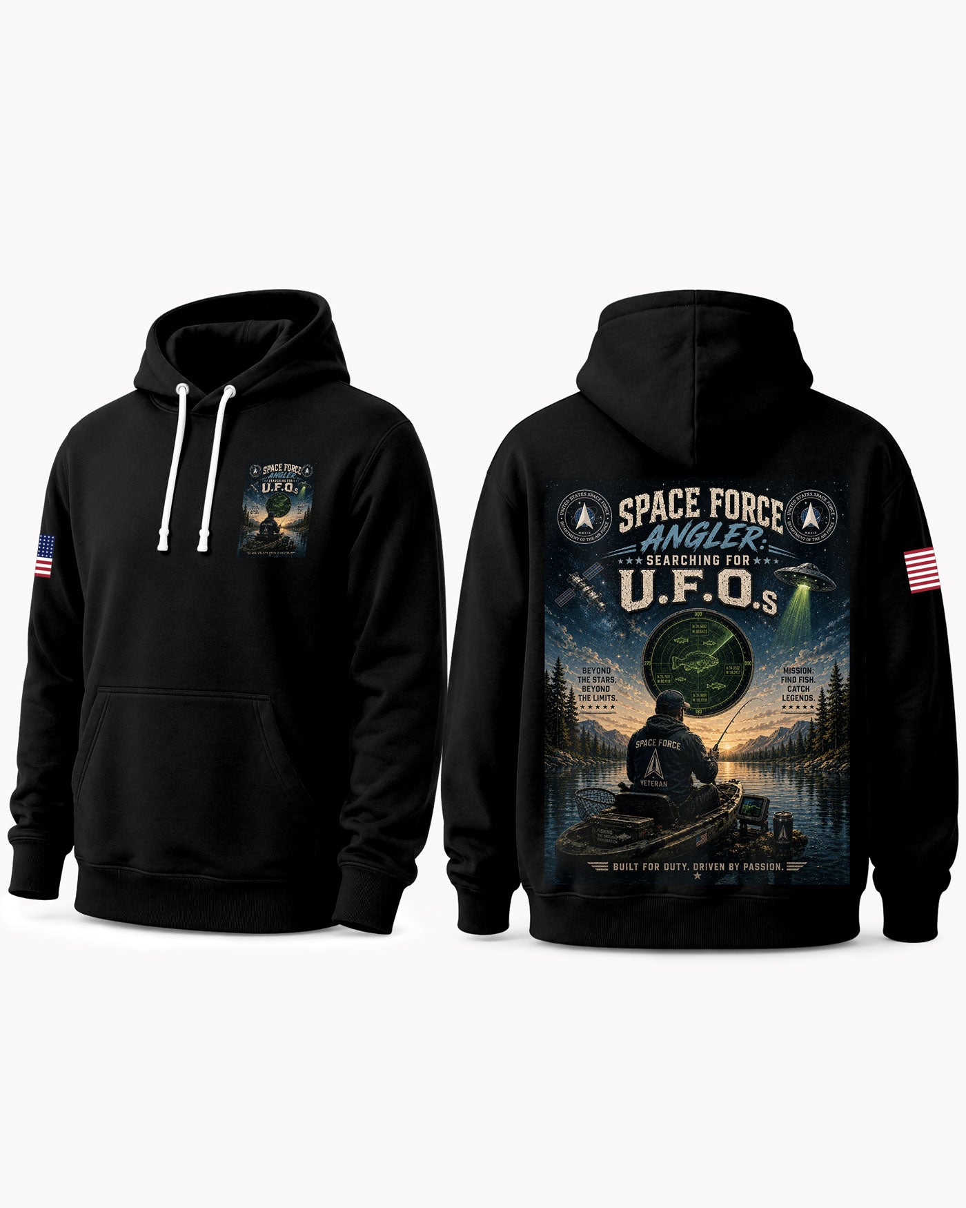 Space Force Fishing Humorous T-shirt
