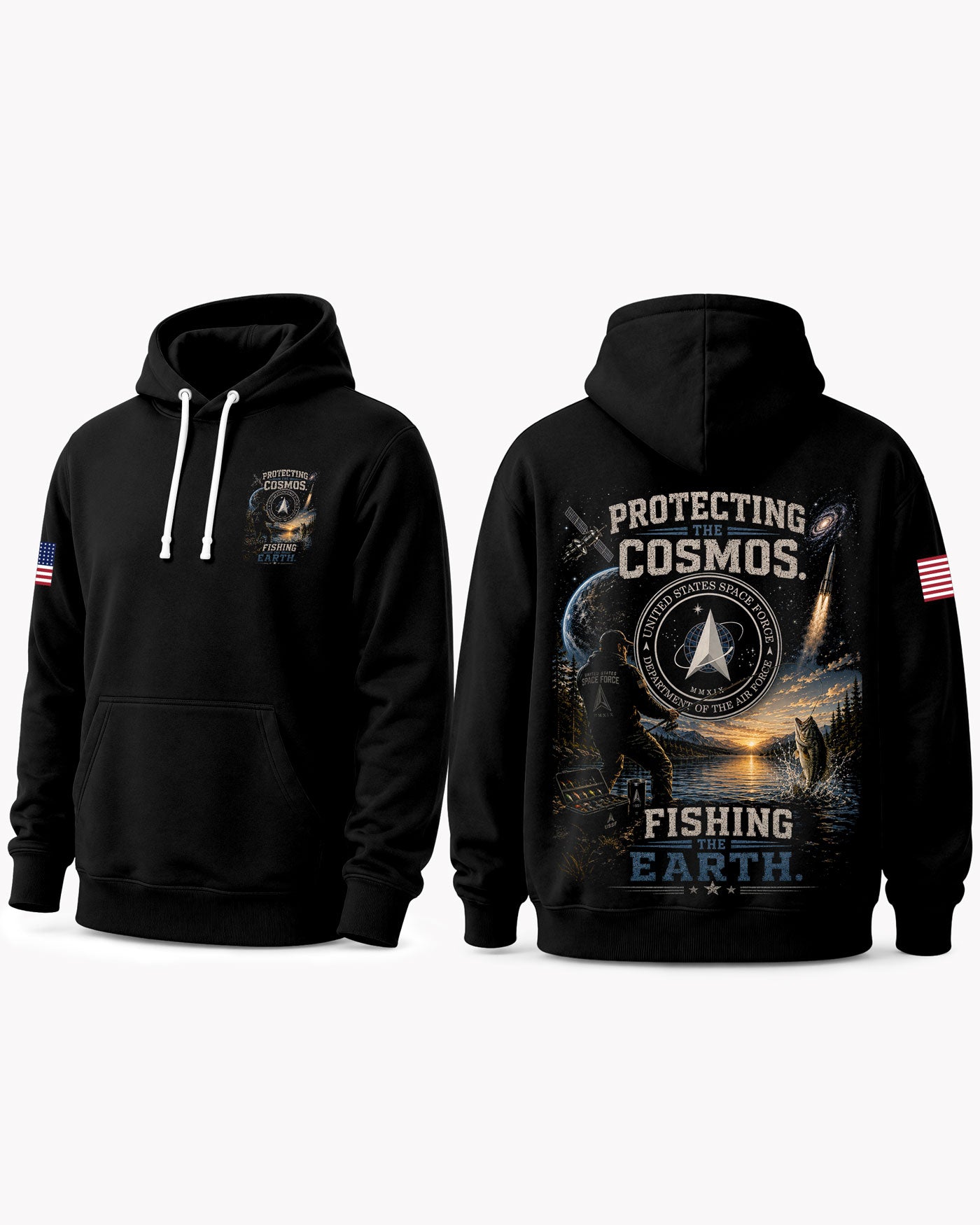 Space Force Fishing New Mission T-shirt