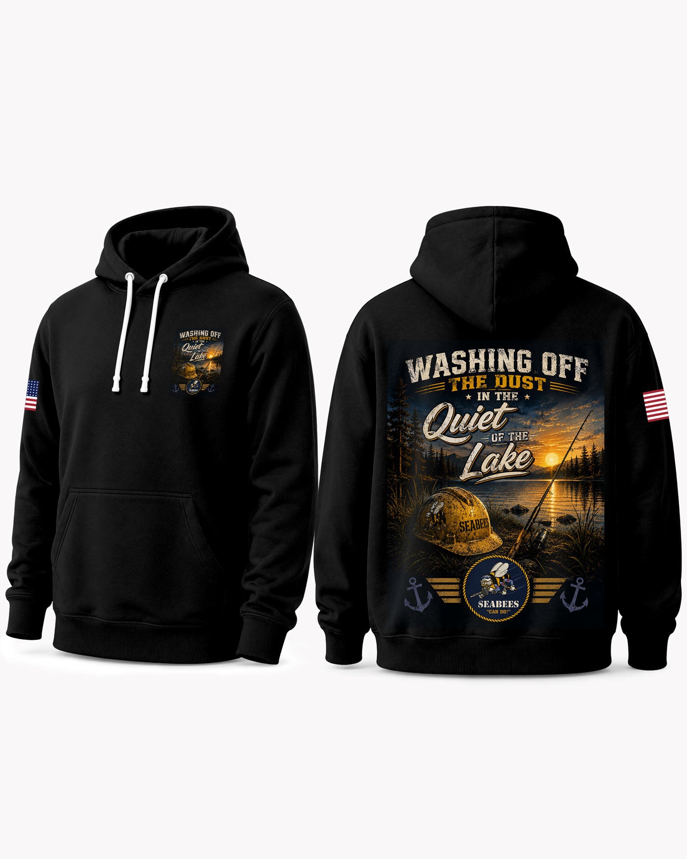 Seabees Fishing Therapy & Peace T-shirt