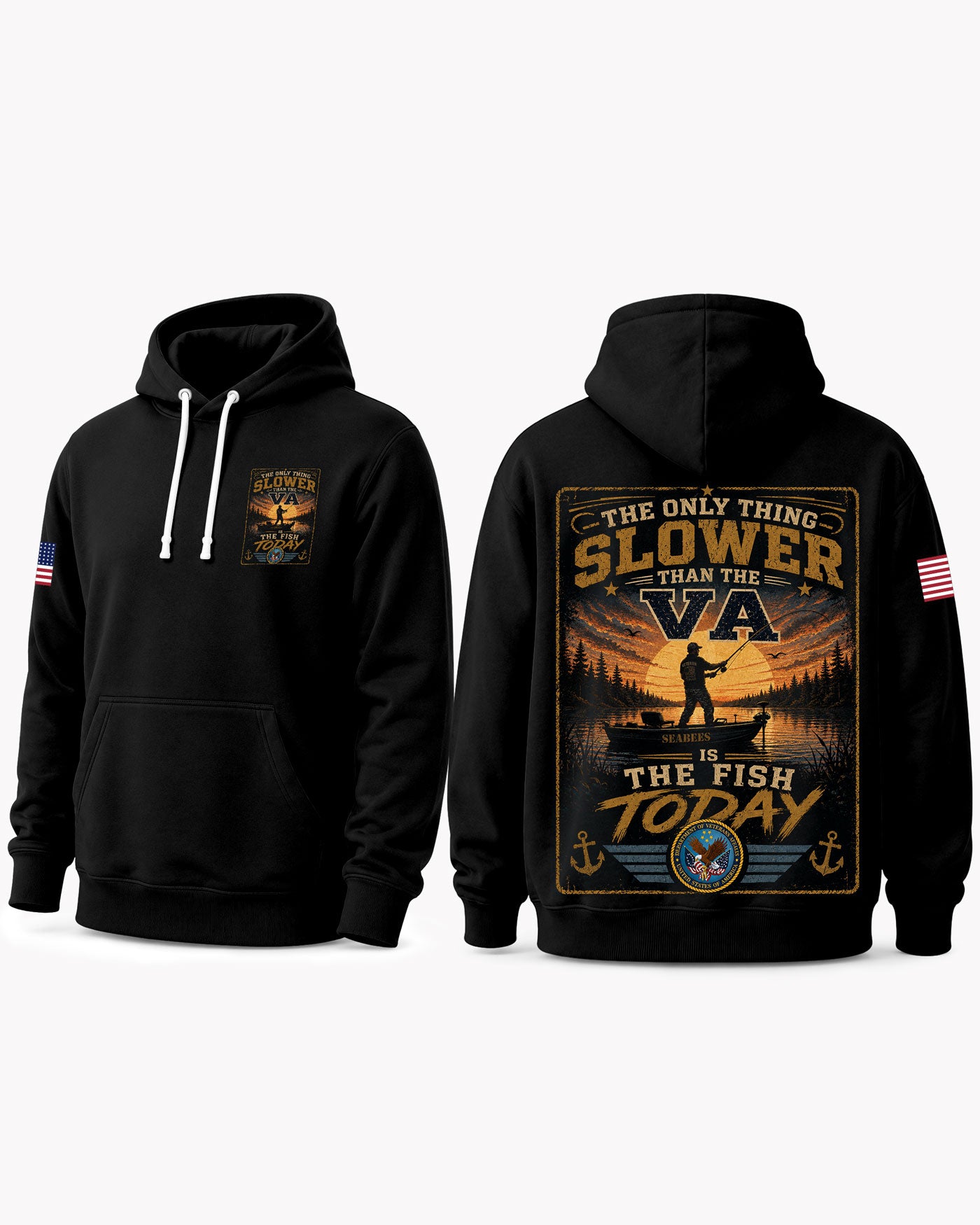 Veteran Fishing Humorous T-shirt