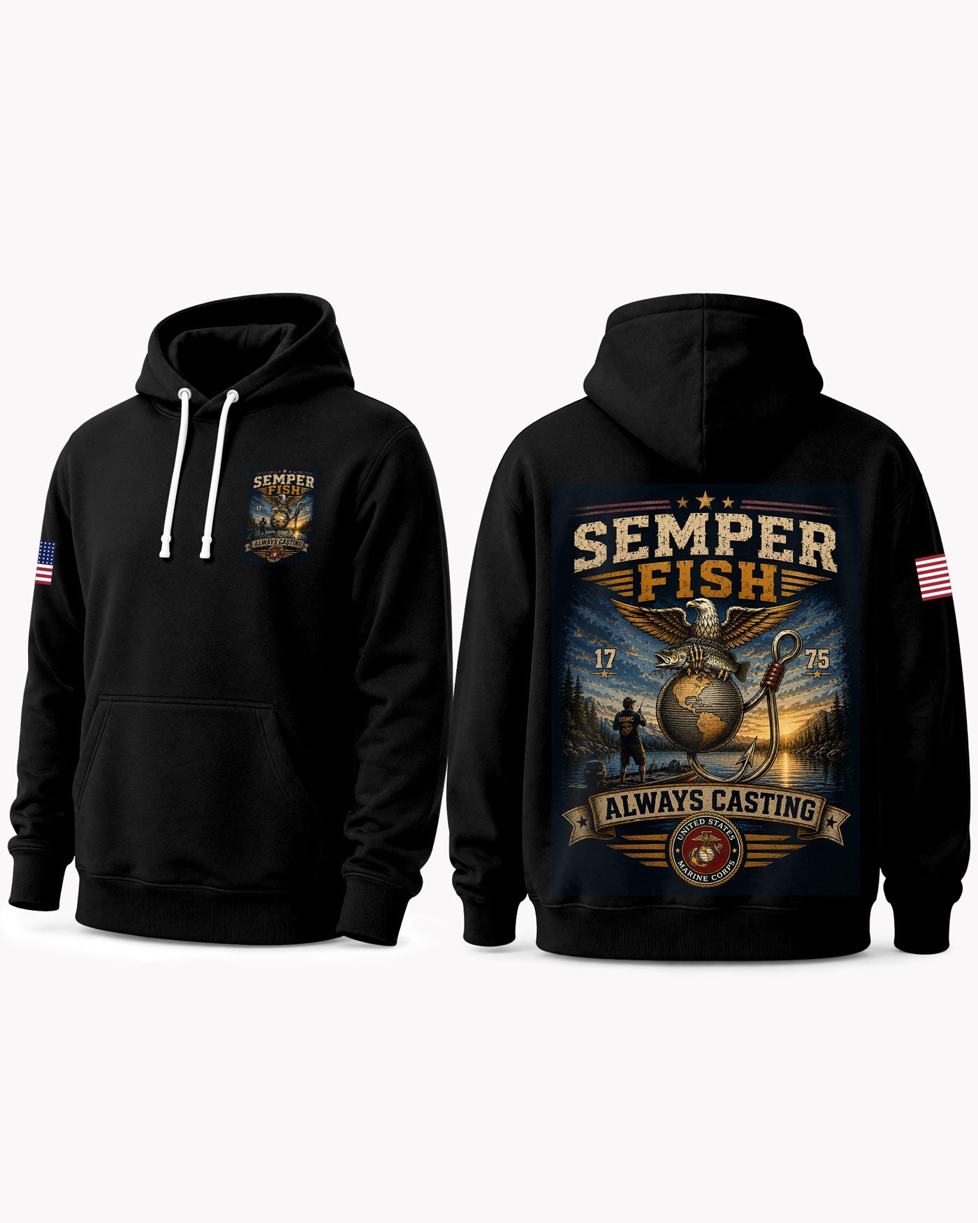 United States Marine Corps Fishing New Mission T-shirt