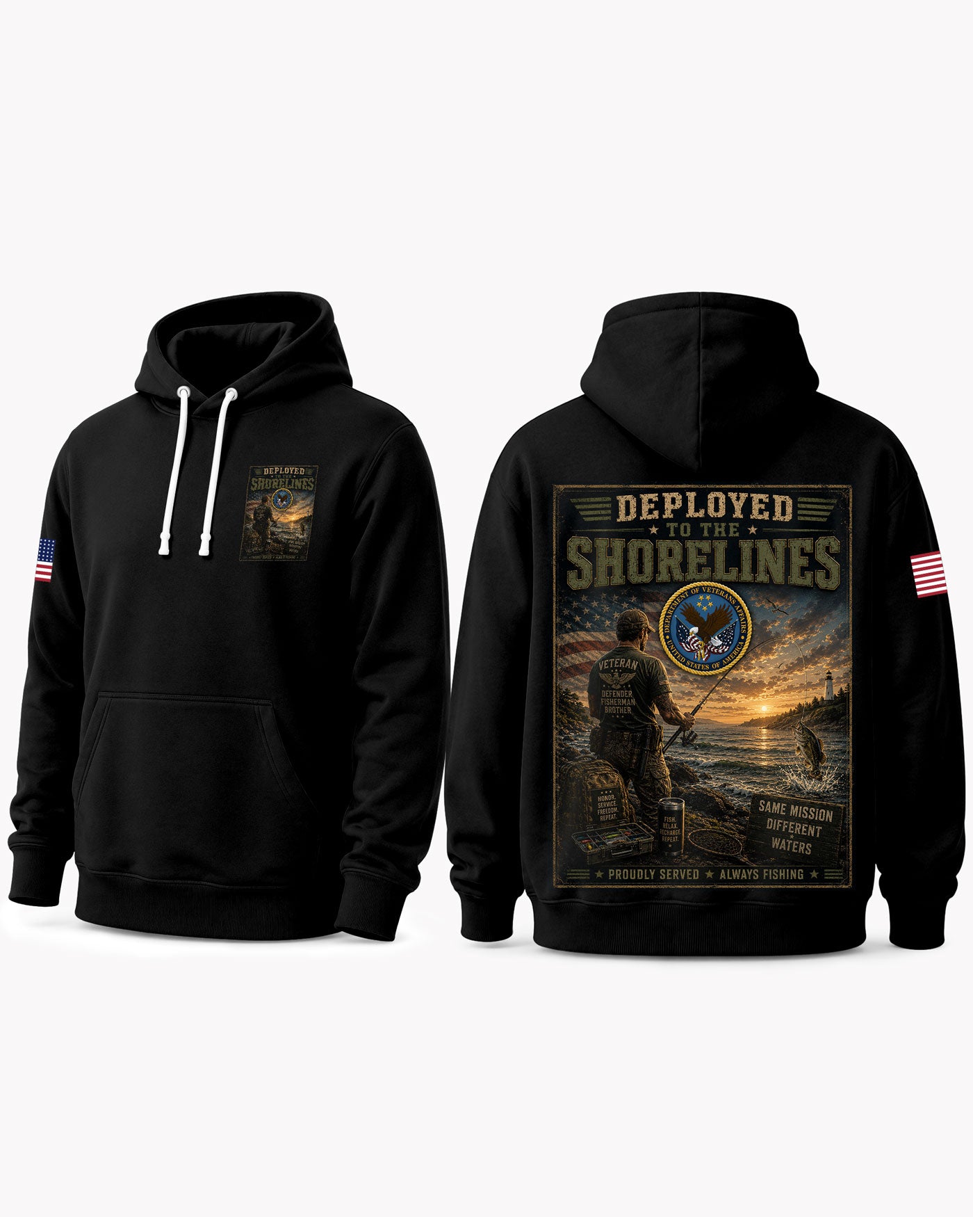 Veteran Fishing New Mission T-shirt