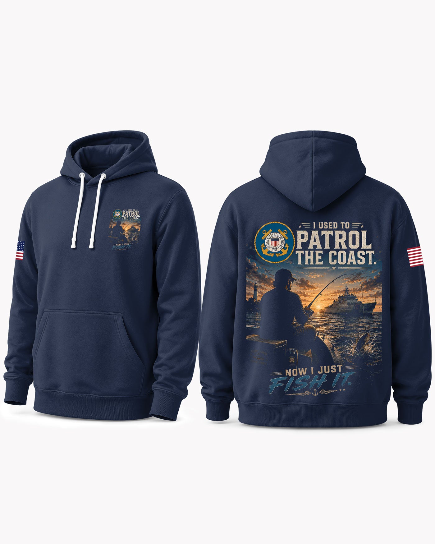 United States Coast Guard Fishing New Mission T-shirt