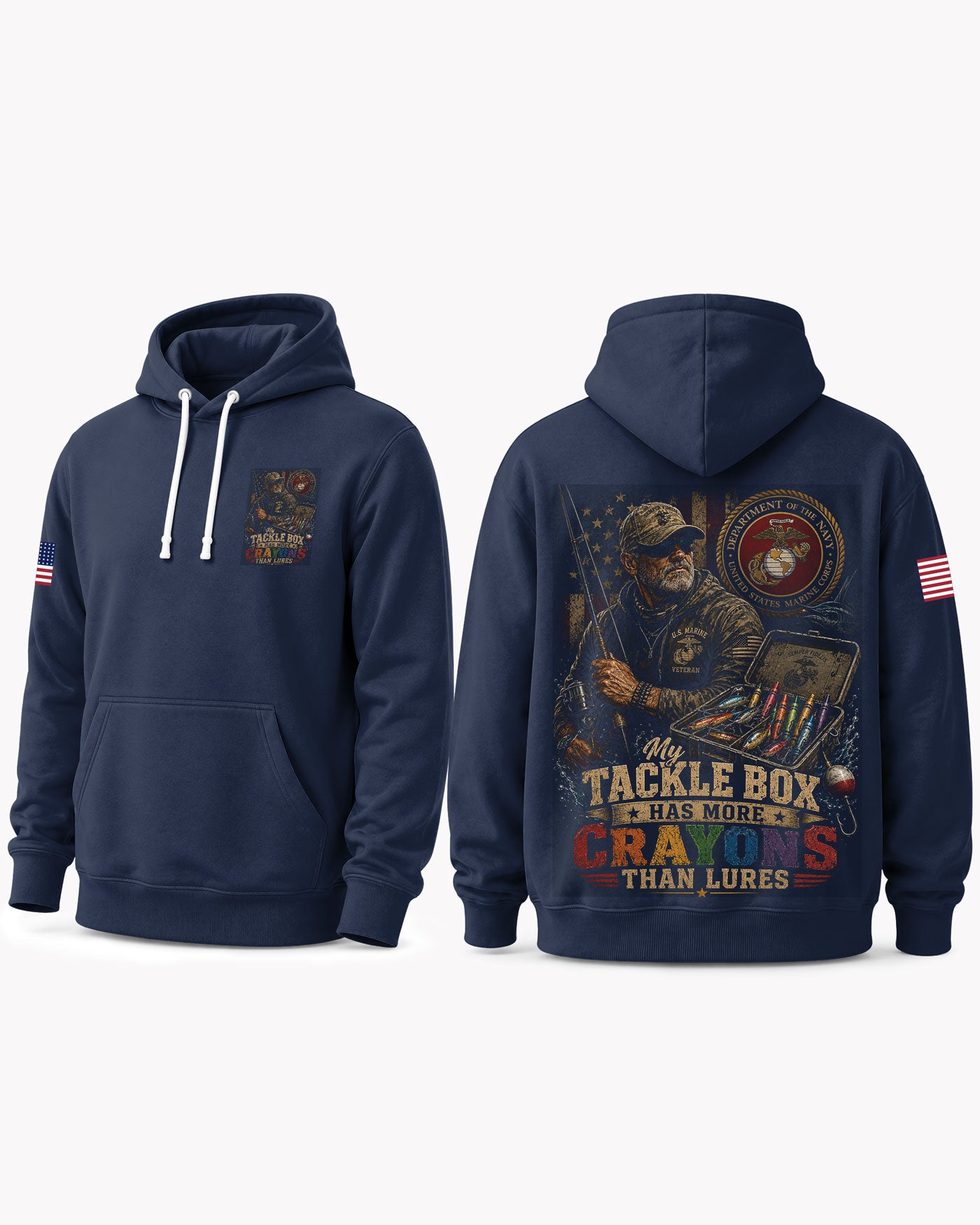 United States Marine Corps Fishing Humorous T-shirt