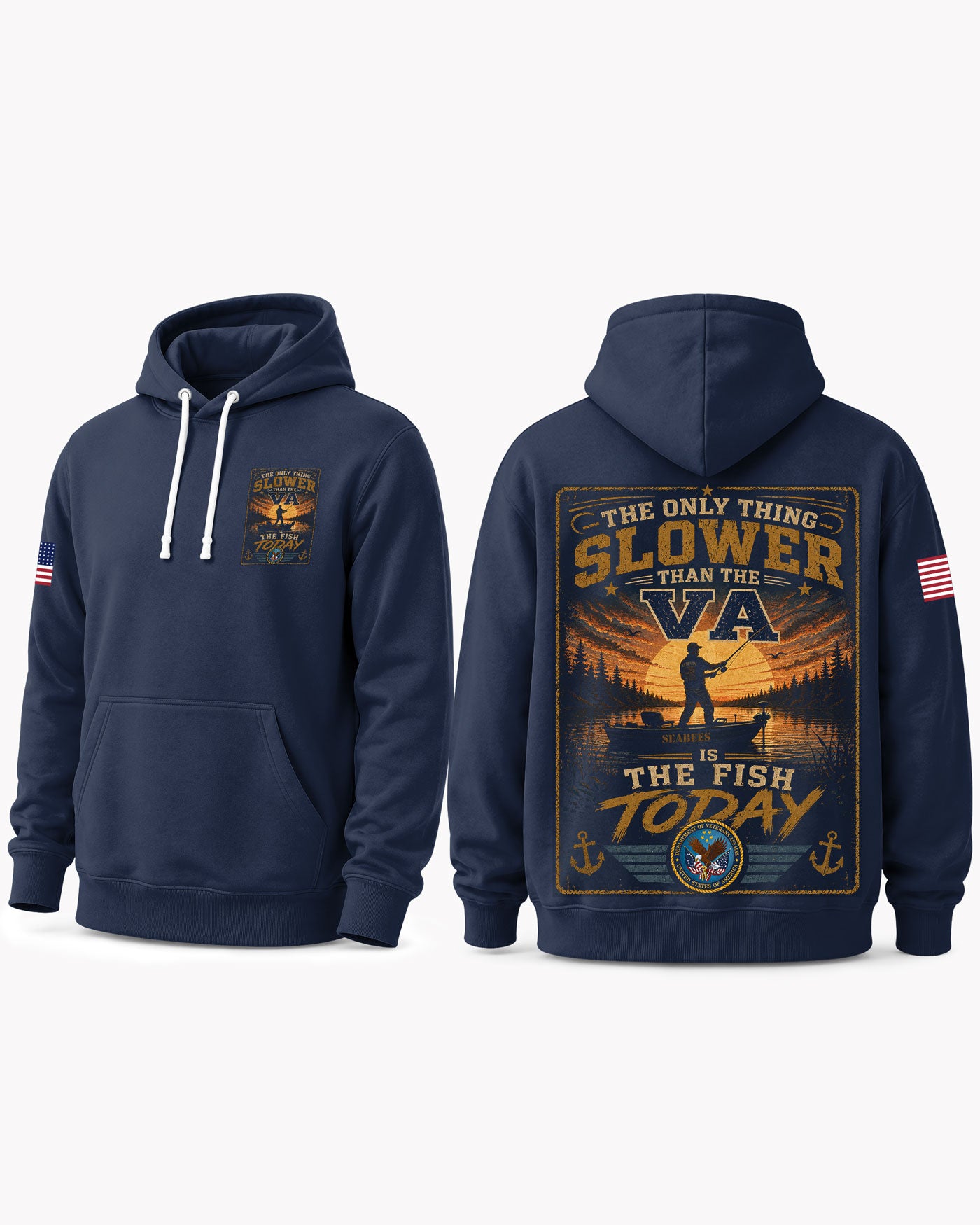 Veteran Fishing Humorous T-shirt