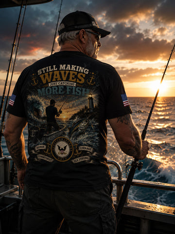 United States Navy Fishing Humorous T-shirt