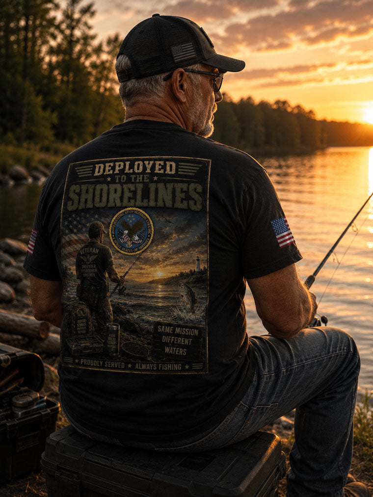 Veteran Fishing New Mission T-shirt