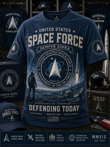 Space Force Patriot Graphic T-shirt