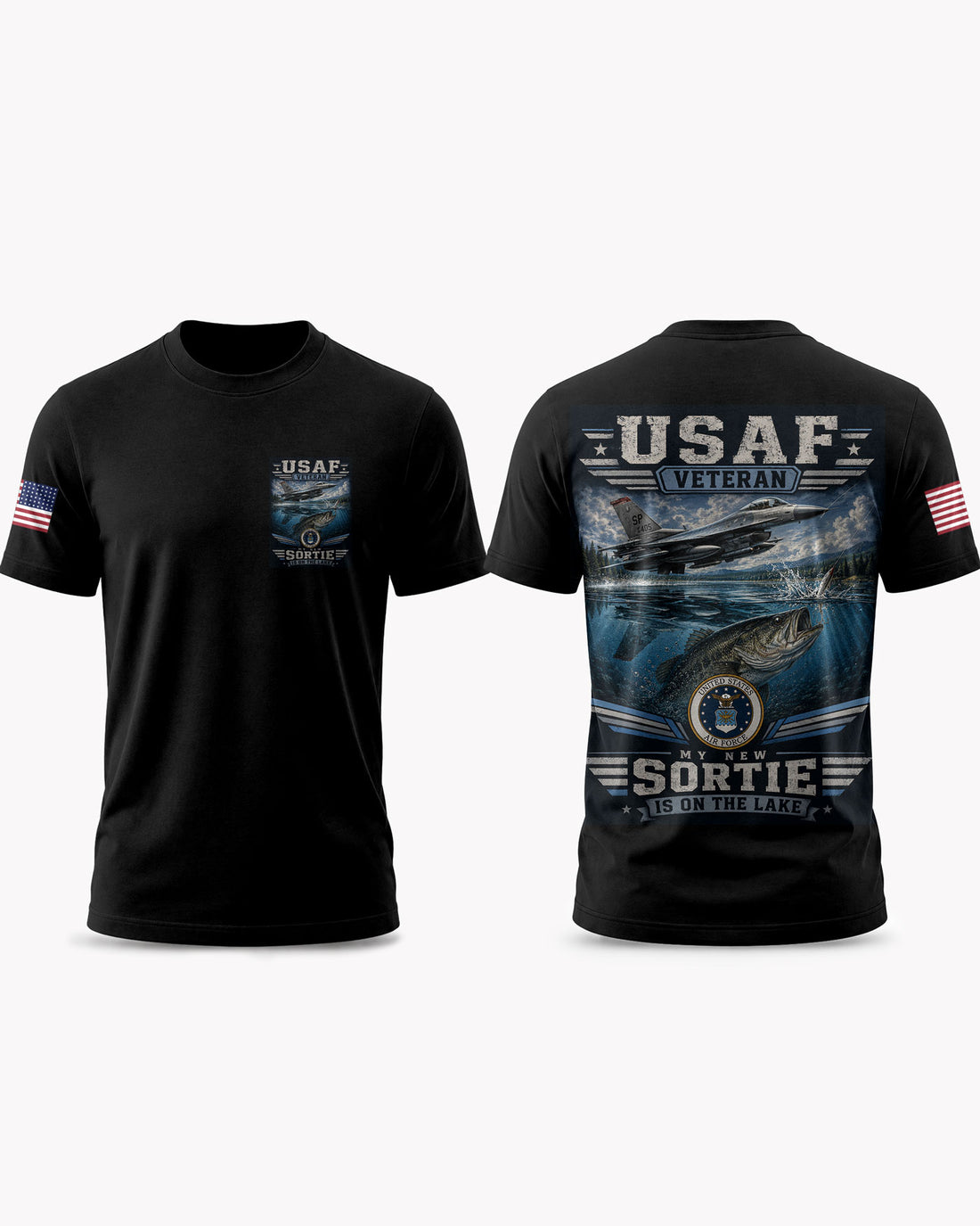 United States Air Force Fishing New Mission T-shirt