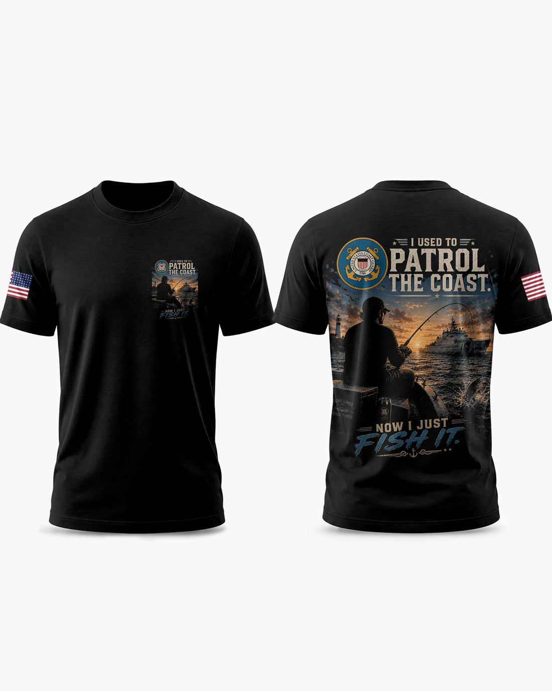 United States Coast Guard Fishing New Mission T-shirt