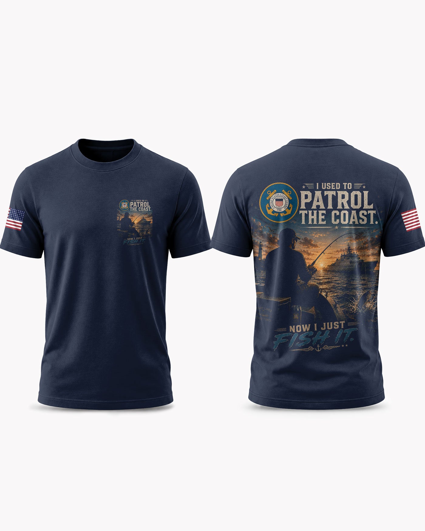 United States Coast Guard Fishing New Mission T-shirt