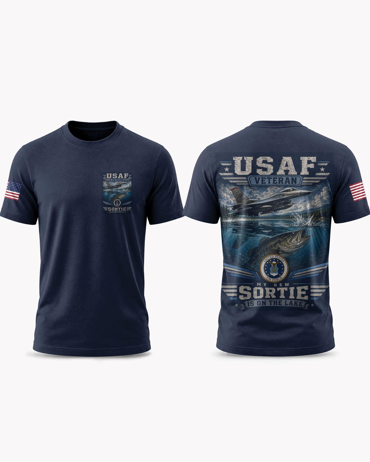 United States Air Force Fishing New Mission T-shirt