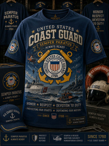 United States Coast Guard Patriot Graphic T-shirt