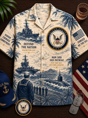 United States Navy Patriot Hawaiian Shirt
