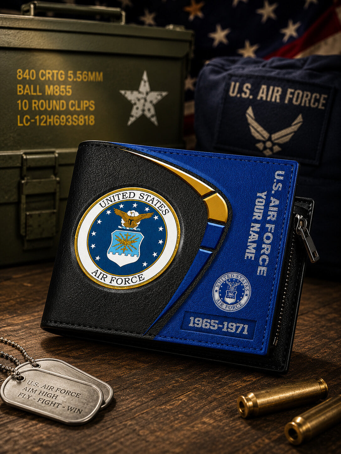 United States Air Force The Honor Stripe Custom Wallet