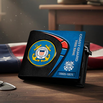 United States Coast Guard The Honor Stripe Custom Wallet