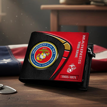 United States Marine Corps The Honor Stripe Custom Wallet