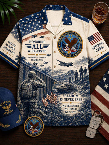 Veteran Patriot Hawaiian Shirt