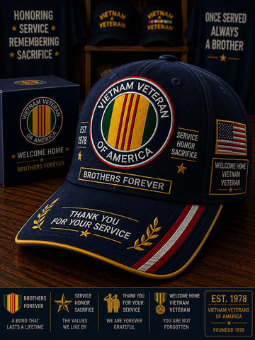 Vietnam Veteran Patriot Cap