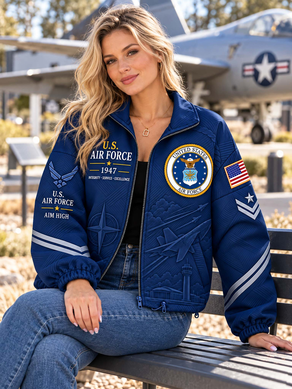 United States Air Force Heritage Women's Drawstring Pocket Jacket