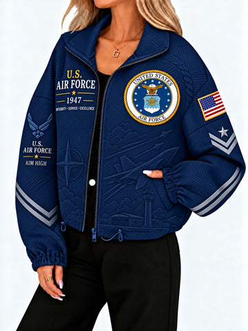 United States Air Force Heritage Women's Drawstring Pocket Jacket