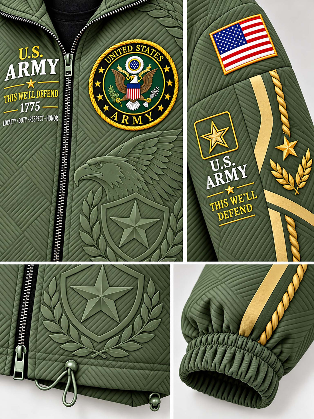 United States Army Heritage Women's Drawstring Pocket Jacket