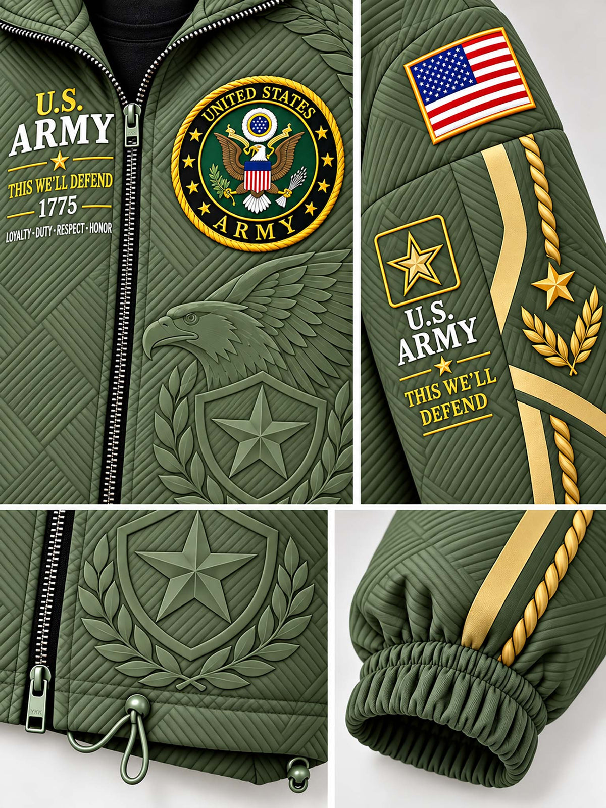 United States Army Heritage Women's Drawstring Pocket Jacket
