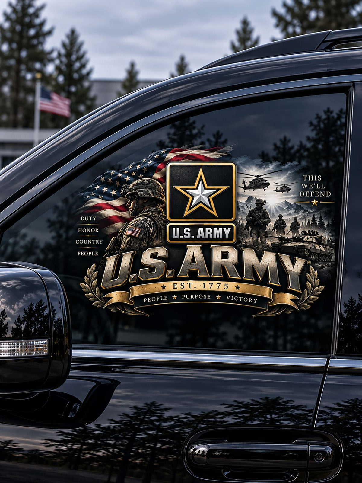 United States Army Defenders Of Freedom Decal