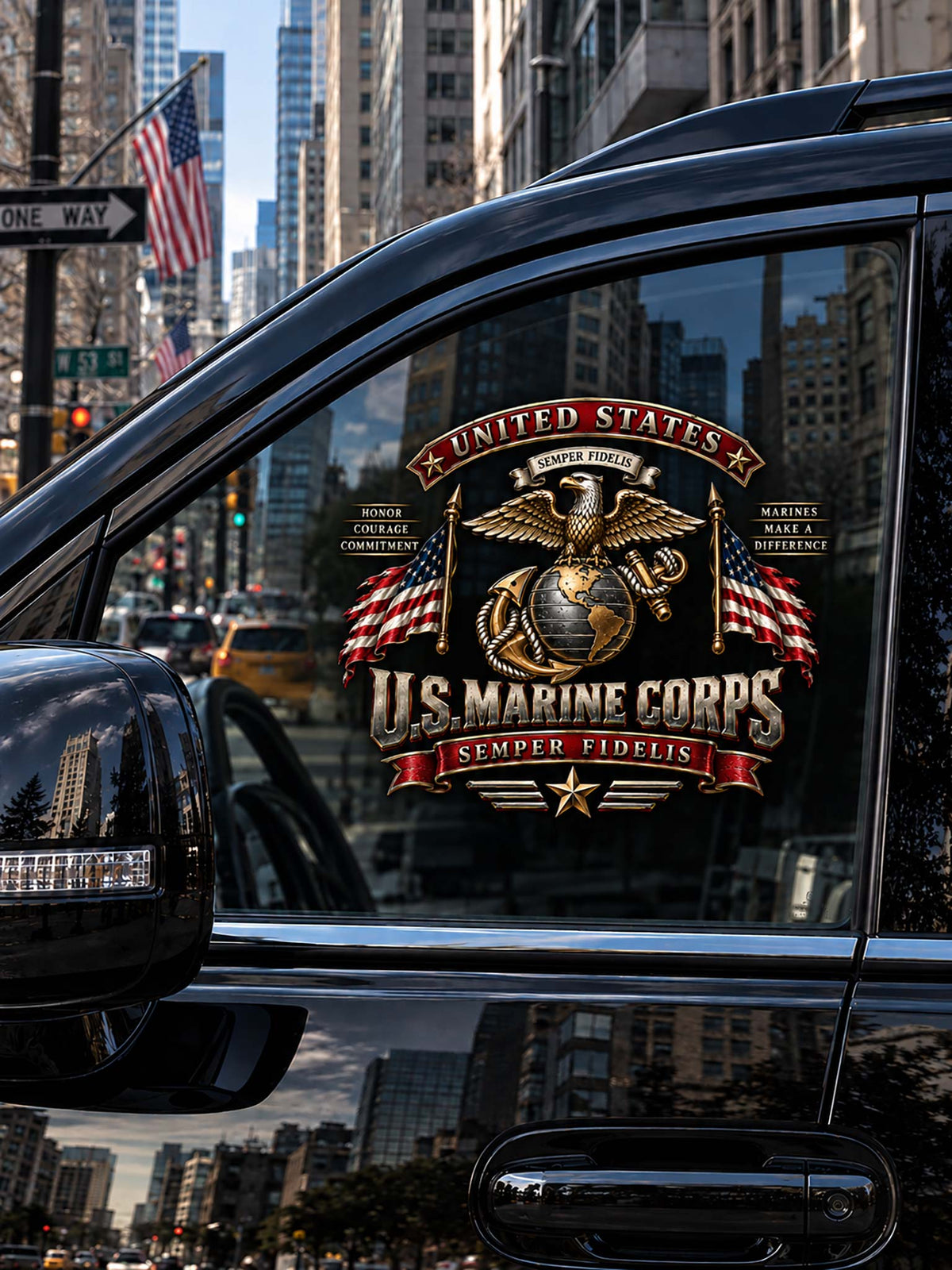 United States Marine Corps Defenders Of Freedom Decal