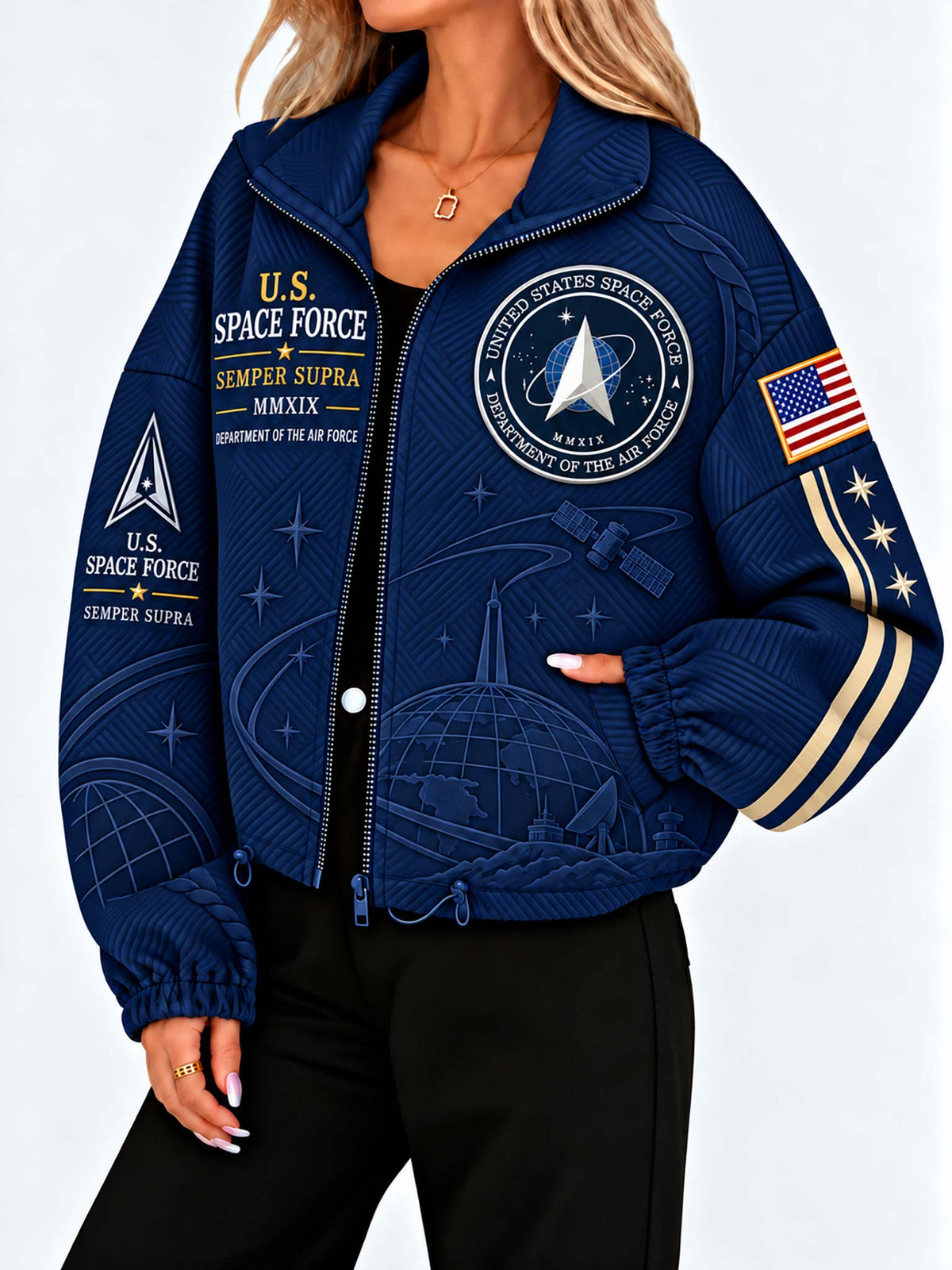 Space Force Heritage Women's Drawstring Pocket Jacket